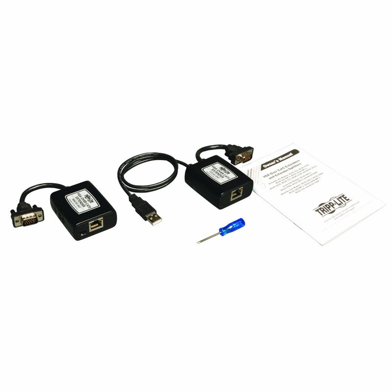 Tripp Lite VGA over Cat5 / Cat6 Extender, Transmitter and Receiver, USB Powered, 1920x1440 at 60Hz (B130-101-U) Black - Image 2